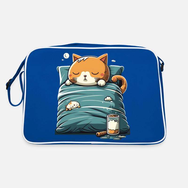 Cadeau de sommeil pour chat Kawaii Sac Retro