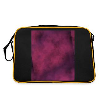 trippy lean jungle purple fog - Retro Bag - black/gold - Back