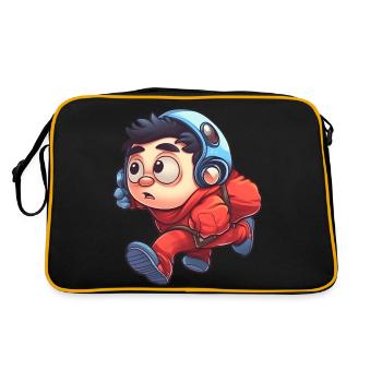 Bezaubernde Lebewesen - Retro Tasche - Schwarz/Gold - Hinten
