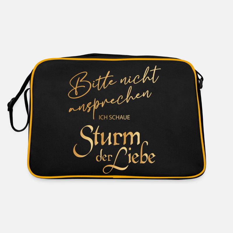 Sturm Der Liebe Bitte Nicht Ansprechen Logo Retro Tasche