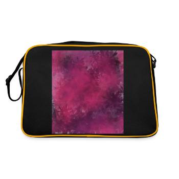 Purple Jungle Dreams - Retro Tasche - Schwarz/Gold - Hinten