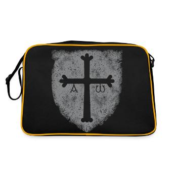 Asturies GRIS - Sac Retro - noir/or - Dos