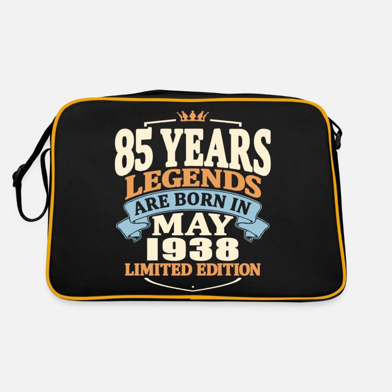 Legends are born in may 1938 - 85 years old Retro Bag