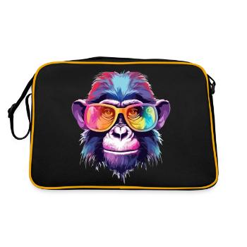 Djimbo le singe à lunettes - Sac Retro - noir/or - Dos