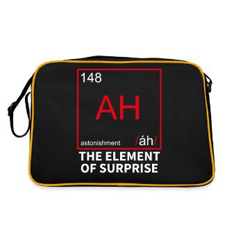 Chemical Element for Surprise - Surprise - Retro Bag - black/gold - Back