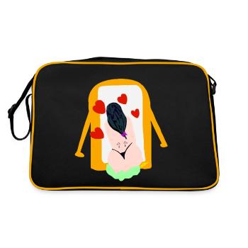 I, SCORT - Retro Bag - black/gold - Back