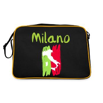 Classic Milano Souvenir - Retro Bag - black/gold - Back