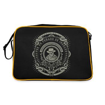 For a handful of indalos, spaghetti western - Retro Bag - black/gold - Back