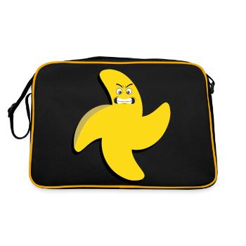 Bannanita2 - Retro Tasche - Schwarz/Gold - Hinten