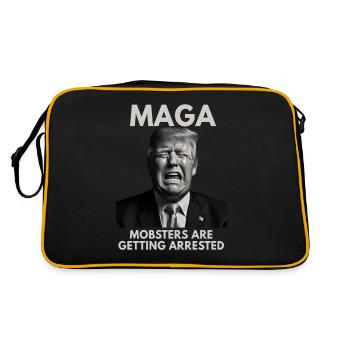 Parodie drôle d’anti- Blague des démocrates politiques - Sac Retro - noir/or - Dos