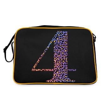 4e anniversaire léopard - Sac Retro - noir/or - Dos