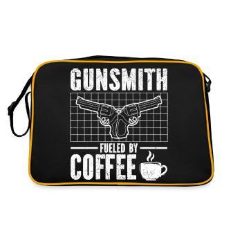 Waffenschmied - Retro Tasche - Schwarz/Gold - Hinten