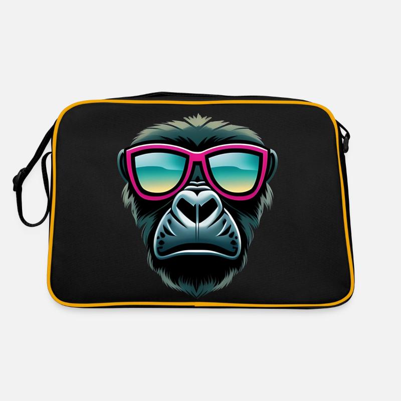 cooler Gorilla Retro Tasche