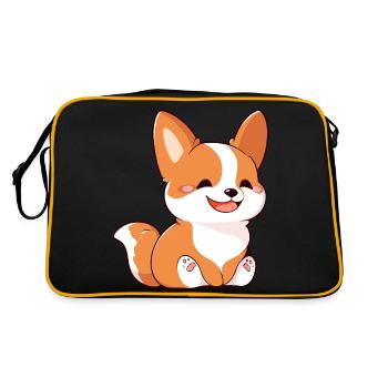 What's up Corgi - Retro Bag - black/gold - Back