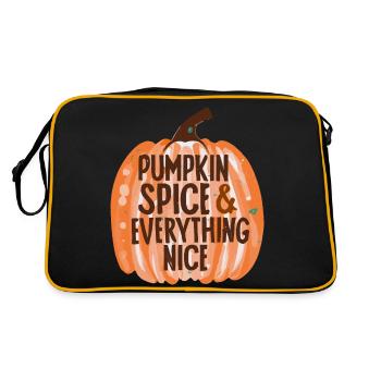Épice à la citrouille et tout est agréable - Sac Retro - noir/or - Dos