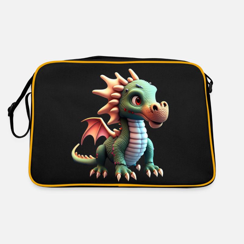 mignon petit bébé dragon drôle Sac Retro