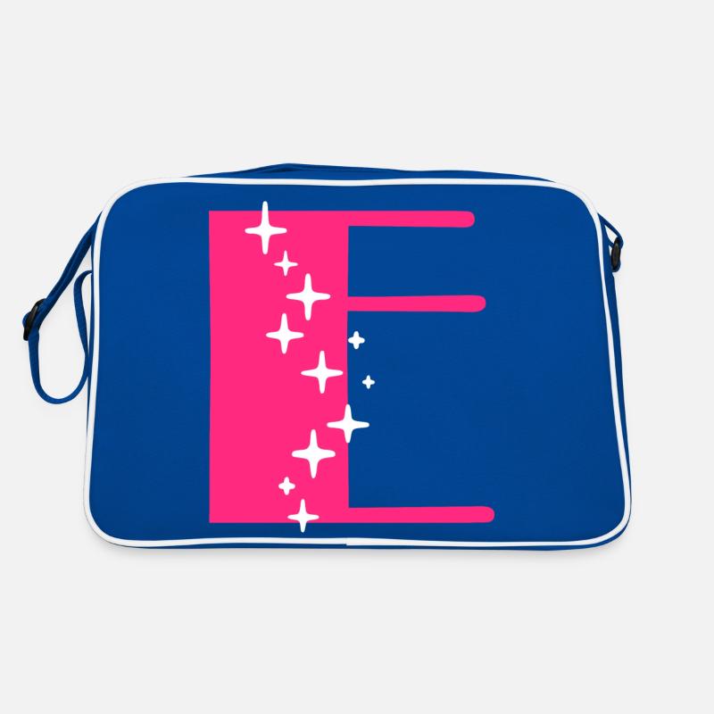 Letter E Glitter Retro Bag