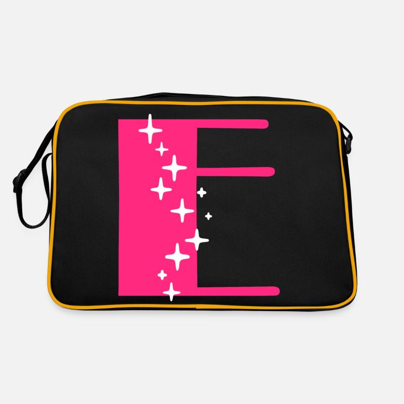 Lettre E Paillettes Sac Retro