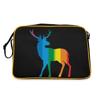 Cerf - Sac Retro - noir/or - Dos