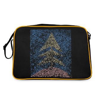 Fir - Christmas - Retro Bag - black/gold - Back