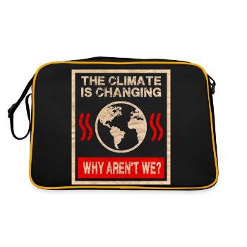 Climate change - Retro Bag - black/gold - Back
