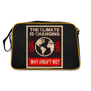 Changement climatique - Sac Retro - noir/or - Dos