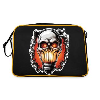 Ampoule / Ampoule / Luminosité / Lumière - Sac Retro - noir/or - Dos
