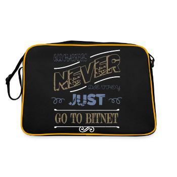Fingers Hacking Computer Coding Birthday Cool - Retro Bag - black/gold - Back