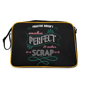 Funny Quote Love Present - Retro Bag - black/gold - Back
