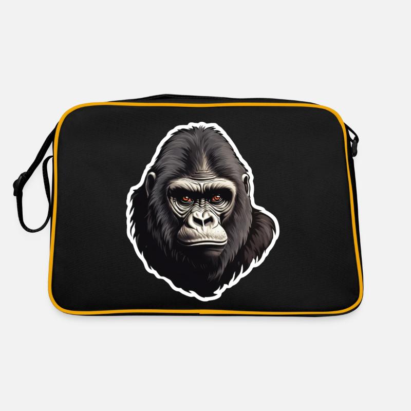 Gorille - Sac Retro - noir/or
