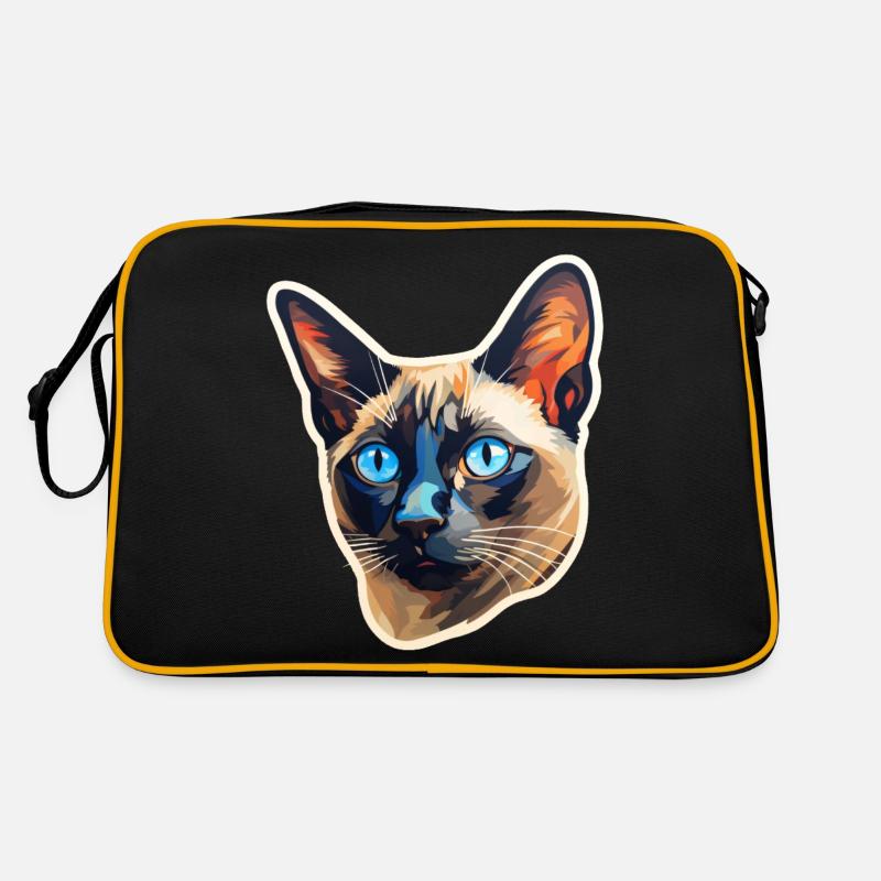 Siamkatzenkopf Retro Tasche