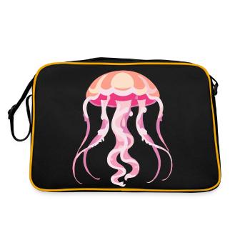 Méduse rose - Sac Retro - noir/or - Dos
