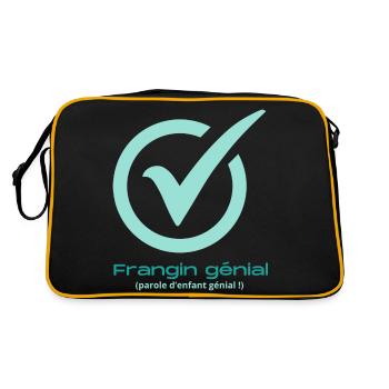 Frangin génial - Sac Retro - noir/or - Dos