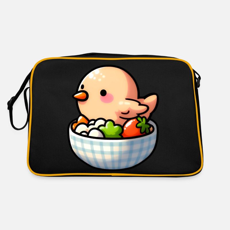 Hühnerfutter - Huhn Retro Tasche