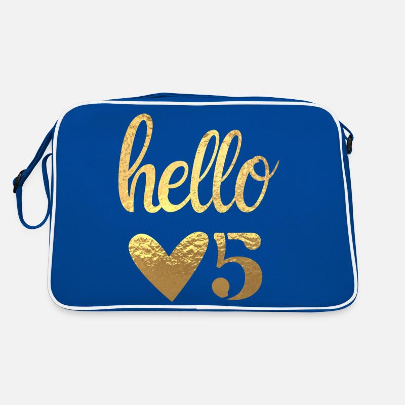 Hello 5 doré Sac Retro