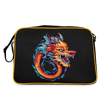 Dragon China - Retro Bag - black/gold - Back