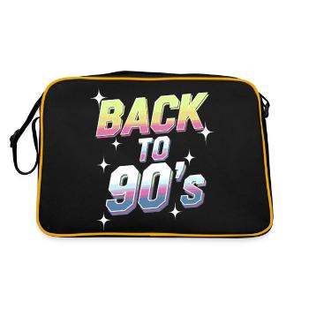 Back to 90's - Sac Retro - noir/or - Dos
