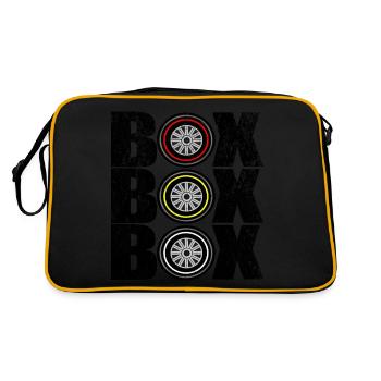 Black Box Box Box Conception pneus de cours - Retro Tasche - Schwarz/Gold - Hinten