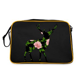 Cerf - Sac Retro - noir/or - Dos