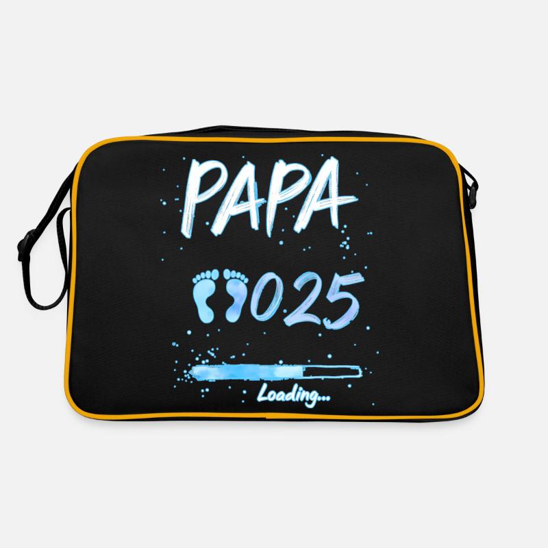 Papa 2025 Loading für werdende Väter Geschenk Retro Tasche