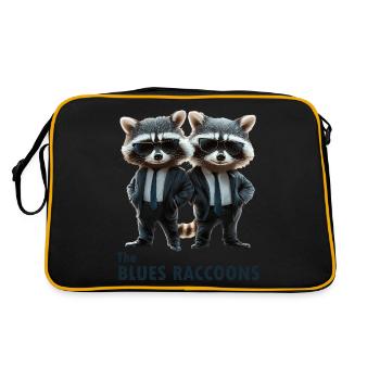 Les ratons laveurs bleus - Sac Retro - noir/or - Dos