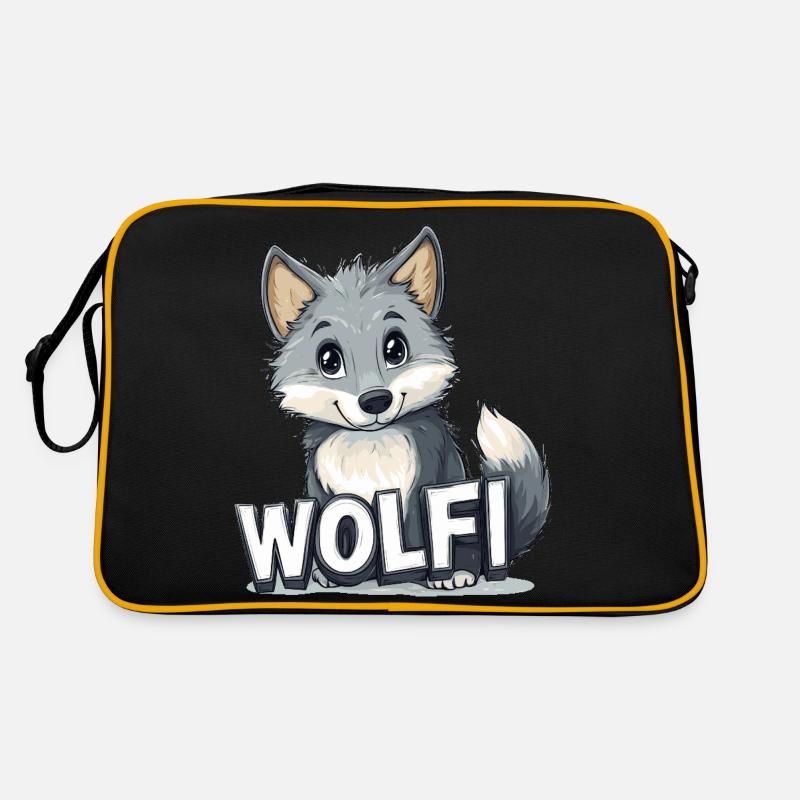 Wolfi - Votre nom d’animal de compagnie Sac Retro