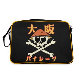 Osaka Pirates (in Japanese) - Retro Bag - black/gold - Back