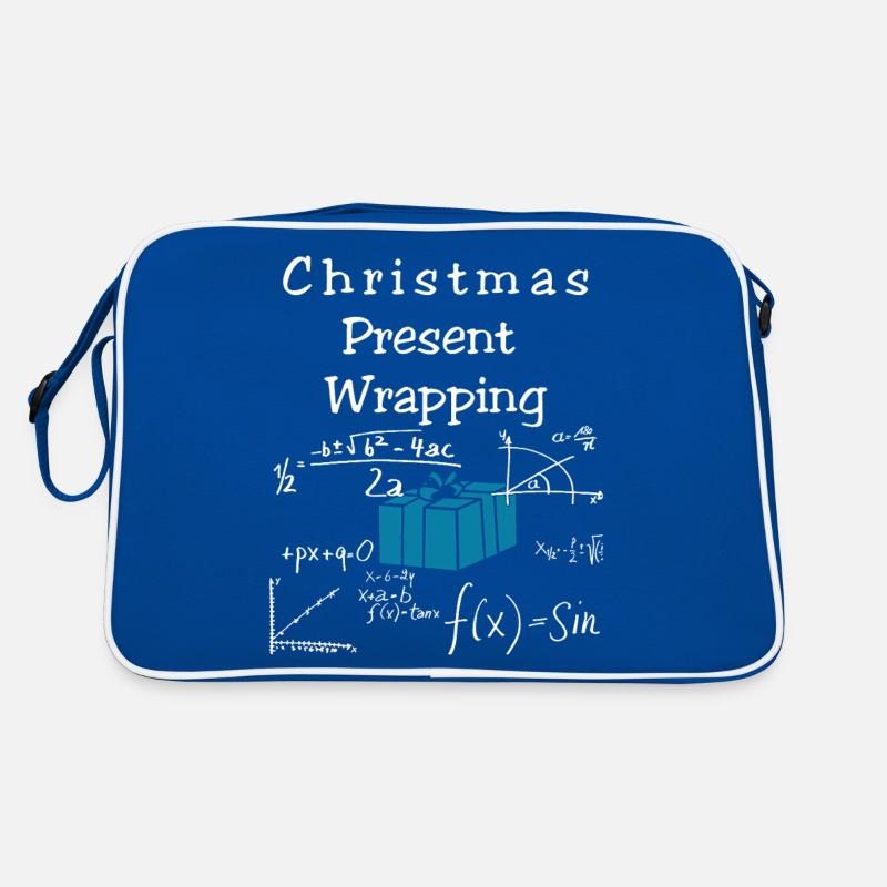 Funny Math Christmas Present Wrapping Retro Bag