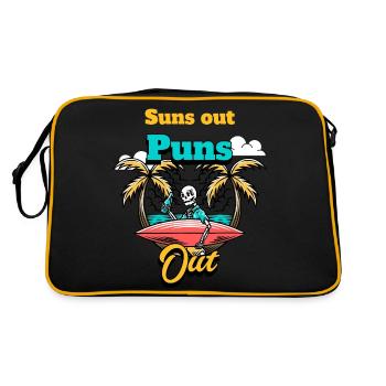 Suns out puns out - Retro Bag - black/gold - Back