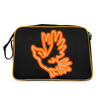Neon Bird - Retro Bag - black/gold - Back