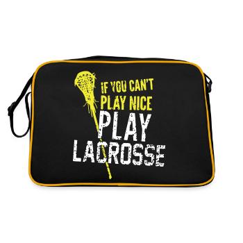 Play Lacrosse - Retro Bag - black/gold - Back