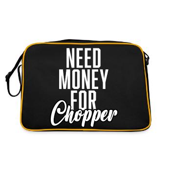 Besoin d’argent pour l’hélicoptère - Sac Retro - noir/or - Dos