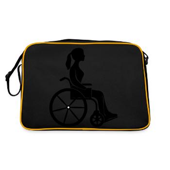 Fauteuil roulant Femme - Sac Retro - noir/or - Dos