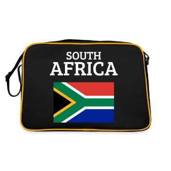 Déclaration fière dans des couleurs de drapeau audacieuses - Sac Retro - noir/or - Dos